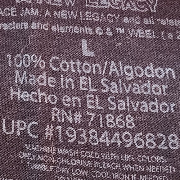 Space Jam A New Legacy Black Short Sleeve Tune Squad w/Lebron James Tee Size L - Picture 14 of 16